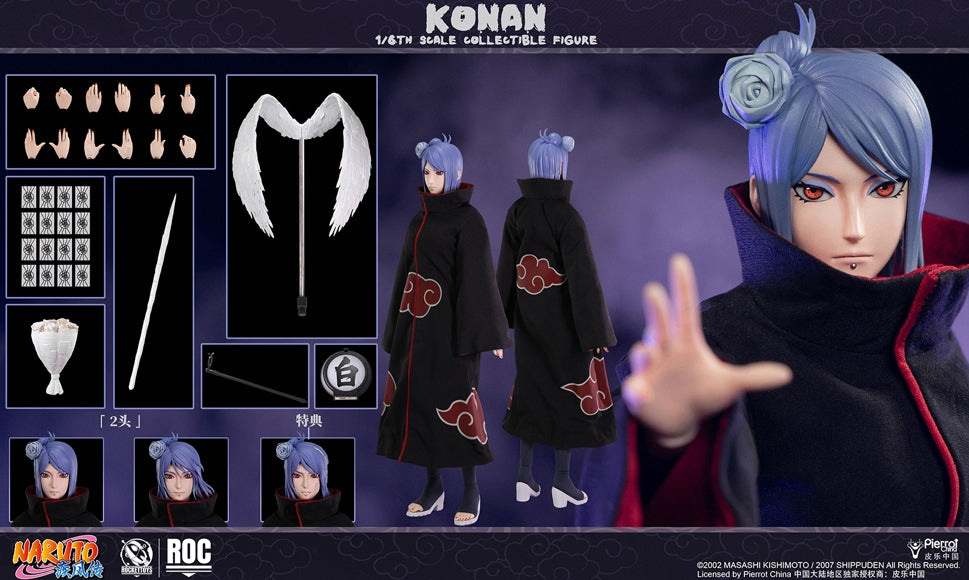 Rocket Toys Naruto Shippuden Konan 1/6 Scale Figure ROC Preorder Q3 2027