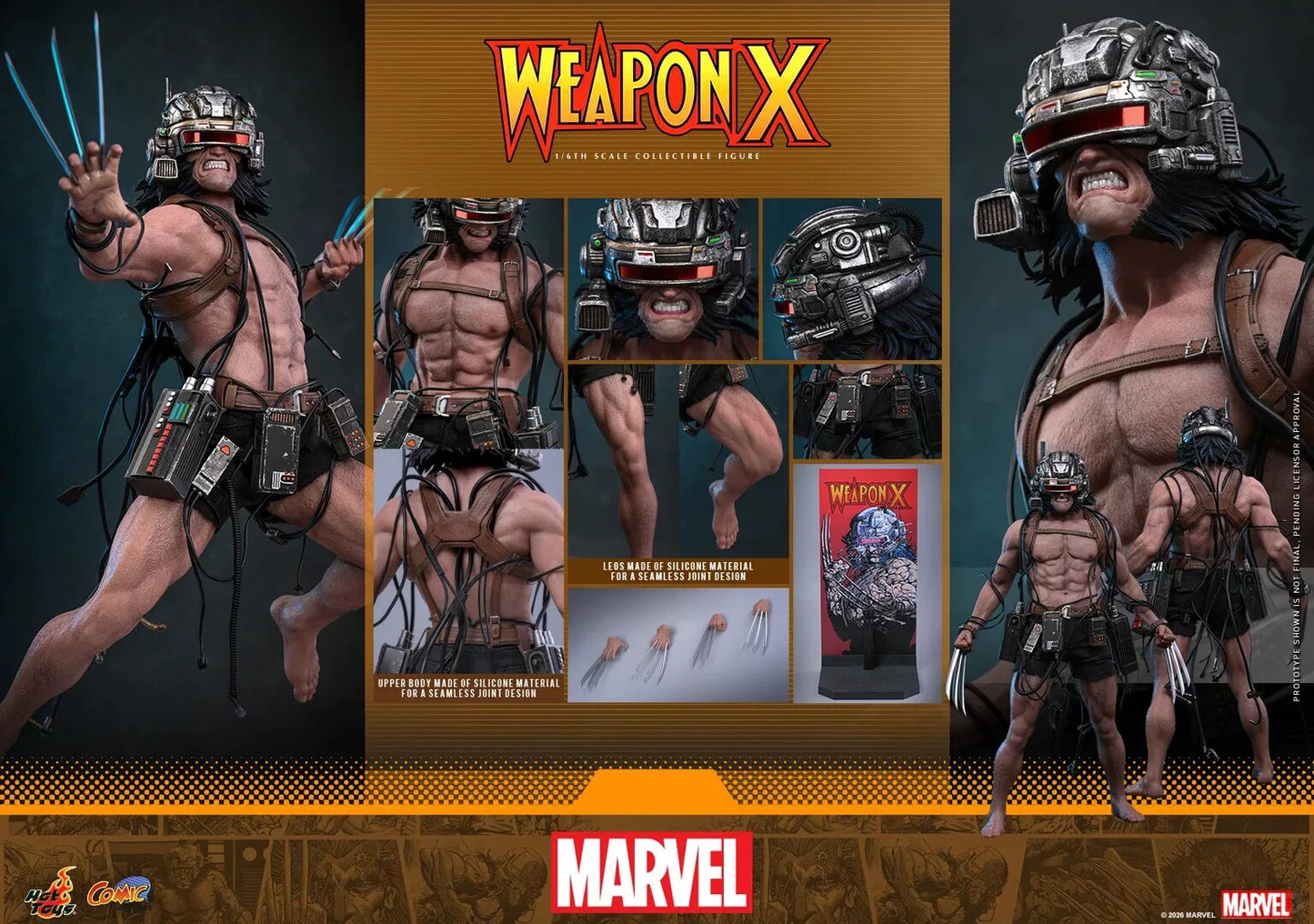 Hot Toys Marvel Weapon X Wolverine Logan X-Men Comic 1/6 Figure Preorder
