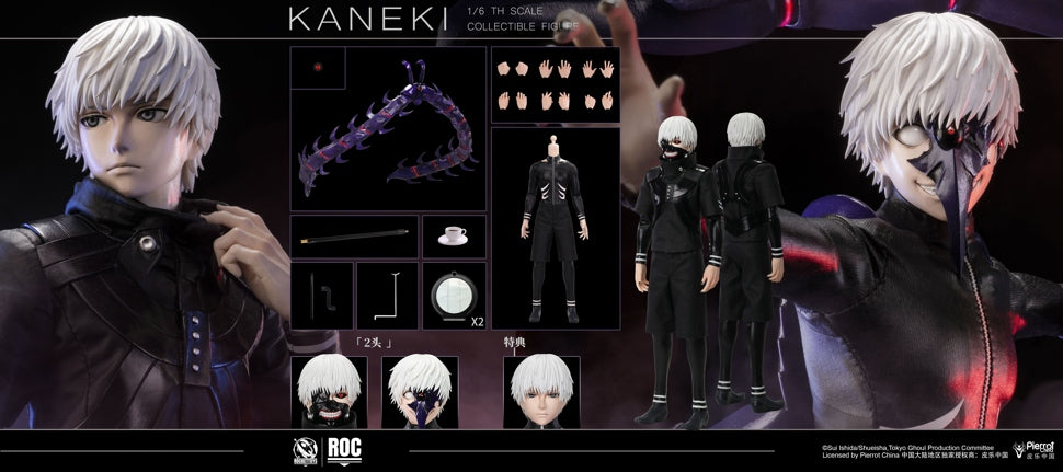 Rocket Toys ROC-025 1/6 Tokyo Ghoul Ken Kaneki Battle Suit Ver Preorder