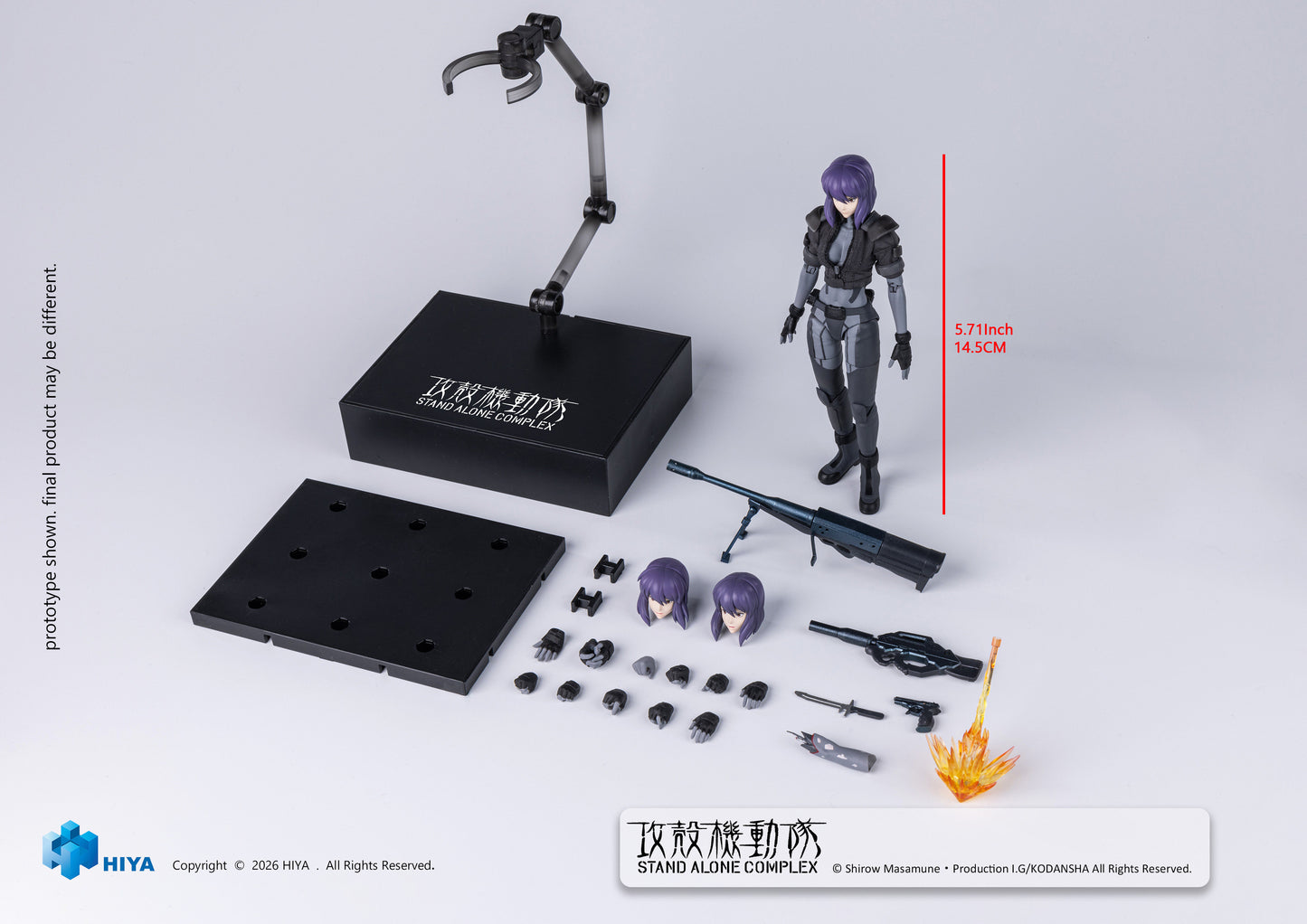 Hiya 1/12 Ghost in the Shell SAC Motoko Kusanagi Battle Suit Ver Preorder
