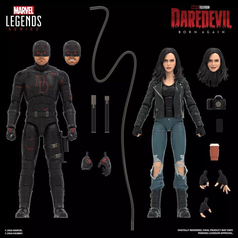 Marvel Legends Daredevil & Jessica Jones Born Again 2-Pack Hasbro Preorder