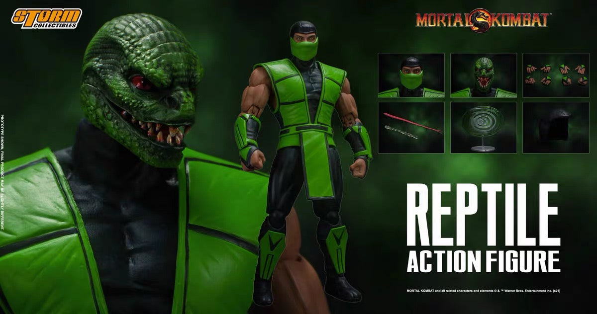 Storm Collectibles Mortal Kombat Reptile 1/12 Scale Action Figure MK3