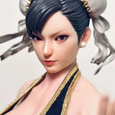 1/6 Chun-Li Black Outfit Street Fighter Collectible Figure Play Toy PT