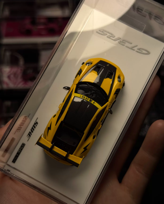 SHUE 1/64 Porsche 911 GT3 RS Pikachu Thunderbolt Foshan Show 159pcs