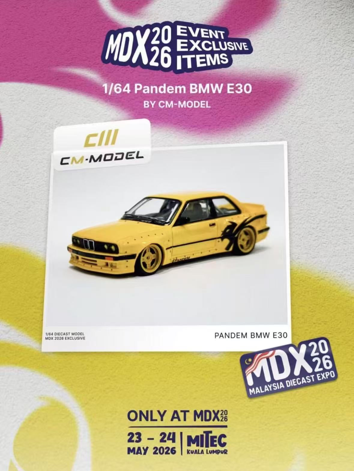 CM MODEL 1/64 Pandem BMW E30 MDX 2026 Exclusive