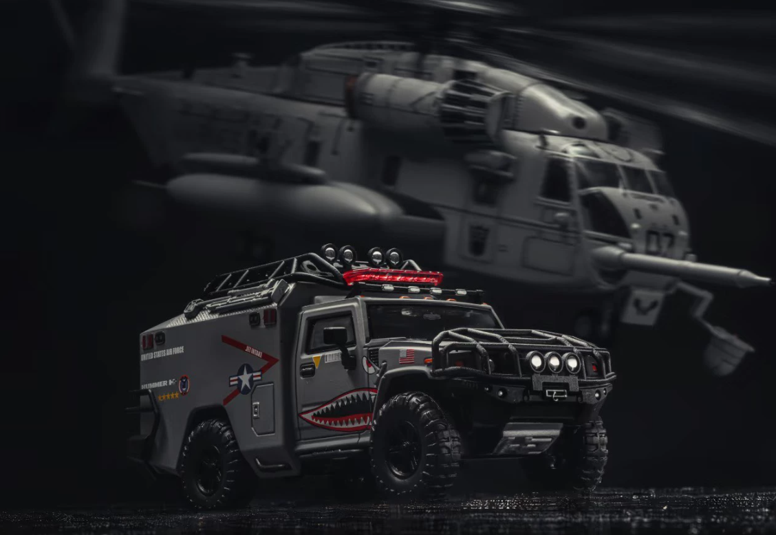 MK Miniatures 1/64 Hummer H2 US Air Force Shark Gray Foshan 2026