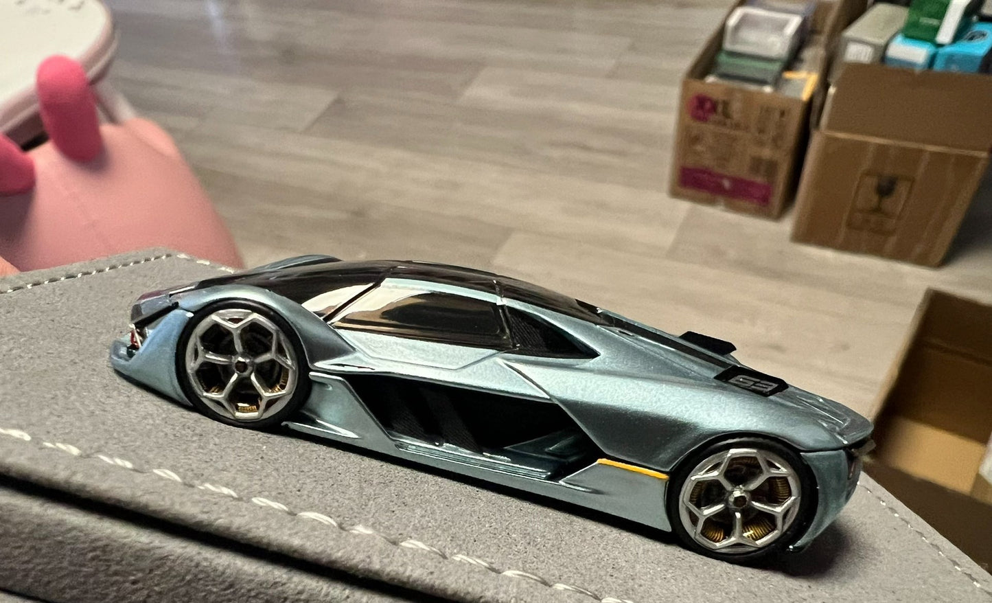 PANTHEOM 1/64 Lamborghini Terzo Millennio Ice Blue Diecast Model