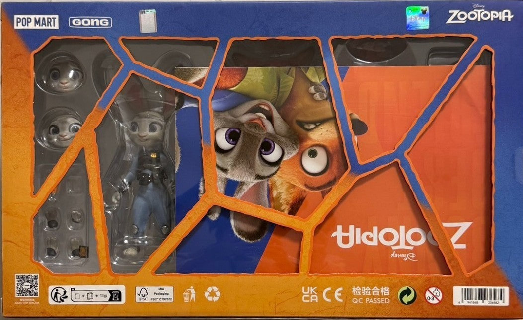 GONG Disney Zootopia Judy Hopps Nick Wilde Action Figure Bunny & Fox Set