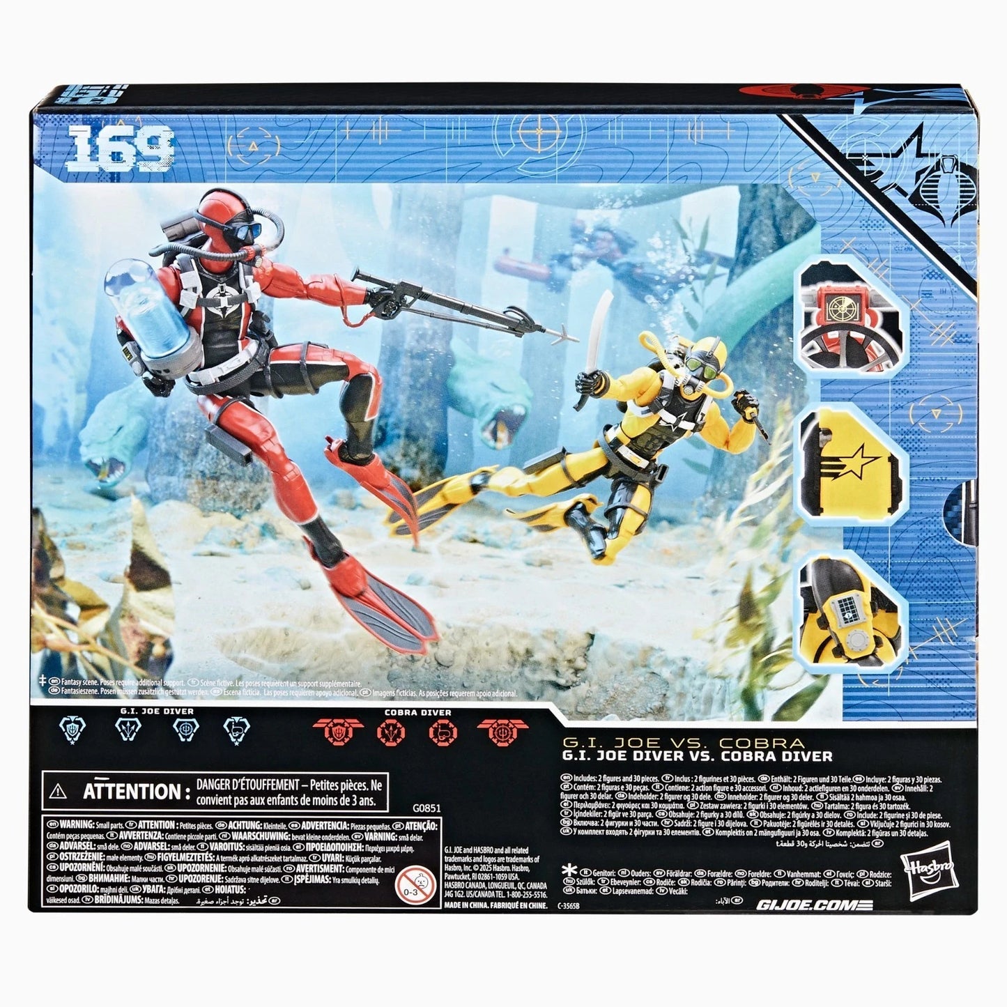 GI Joe Classified Series Diver vs Cobra Diver M.A.S.S. 2-Pack Hasbro NEW