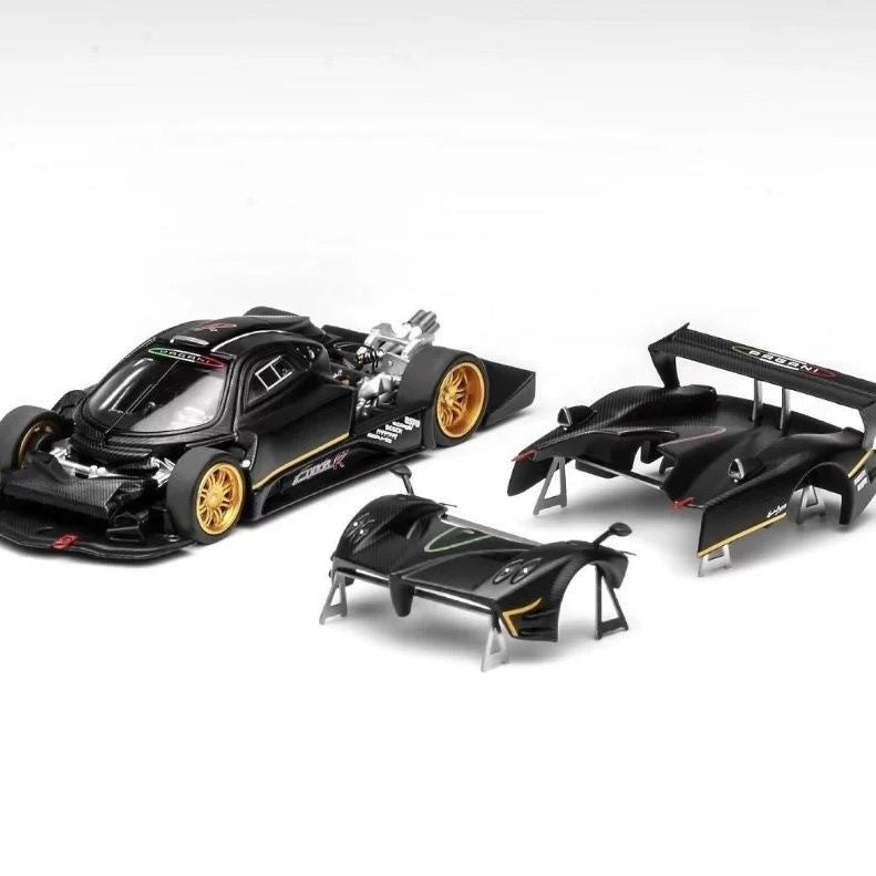 Pagani Zonda R Black 1/64 Diecast Model Car AR Box