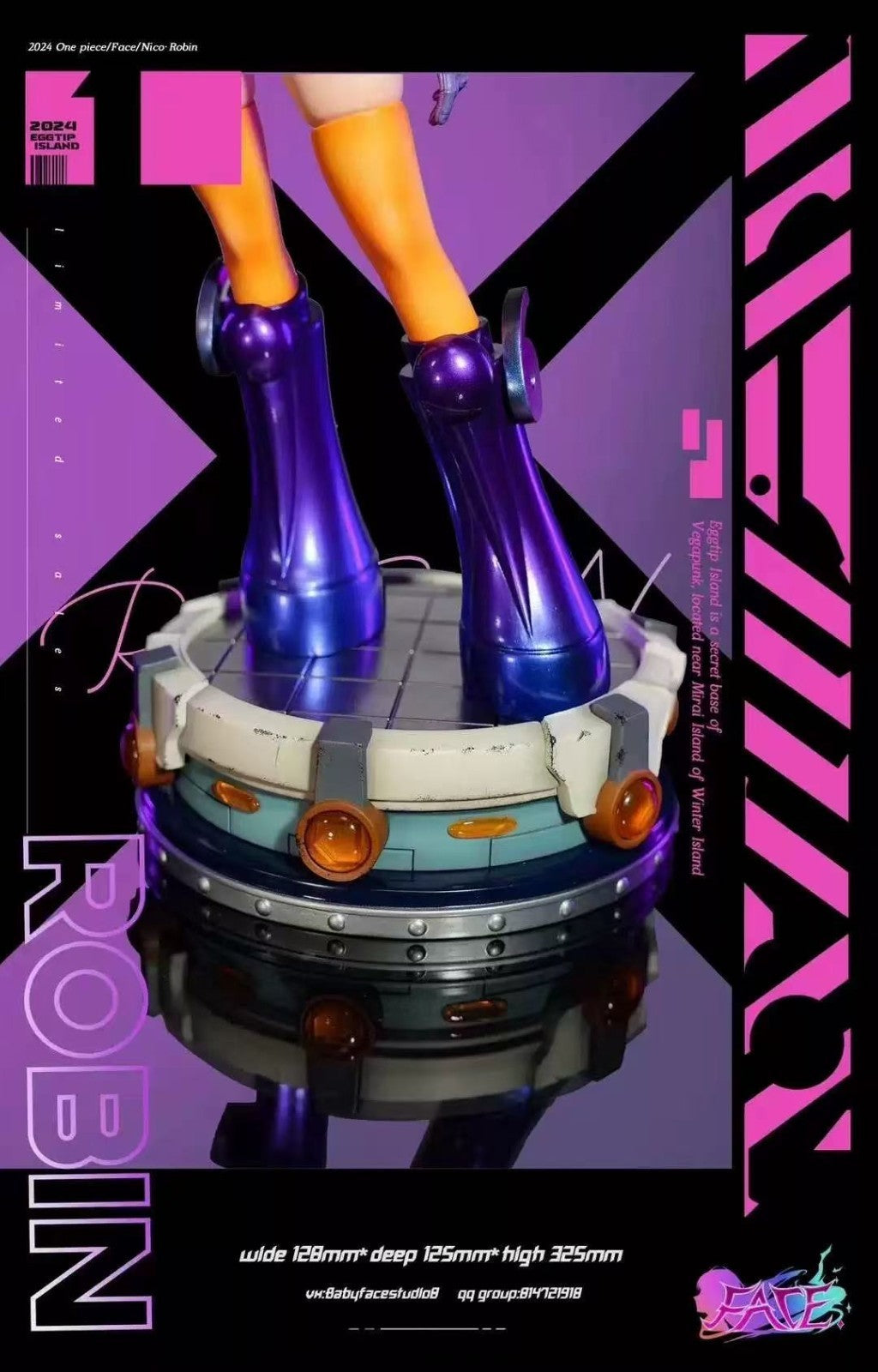 Nico Robin Egghead Ver One Piece 1/6 Scale Resin Statue LED Base GK Figure Model