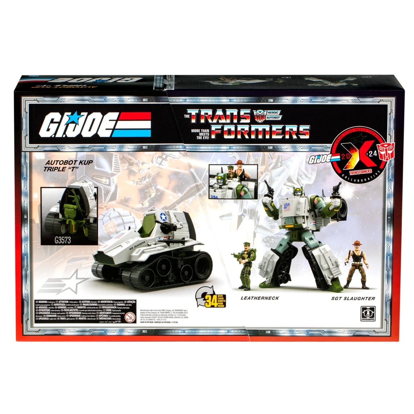 Transformers GI Joe Kup Triple T Sgt Slaughter Leatherneck Hasbro Collaborative