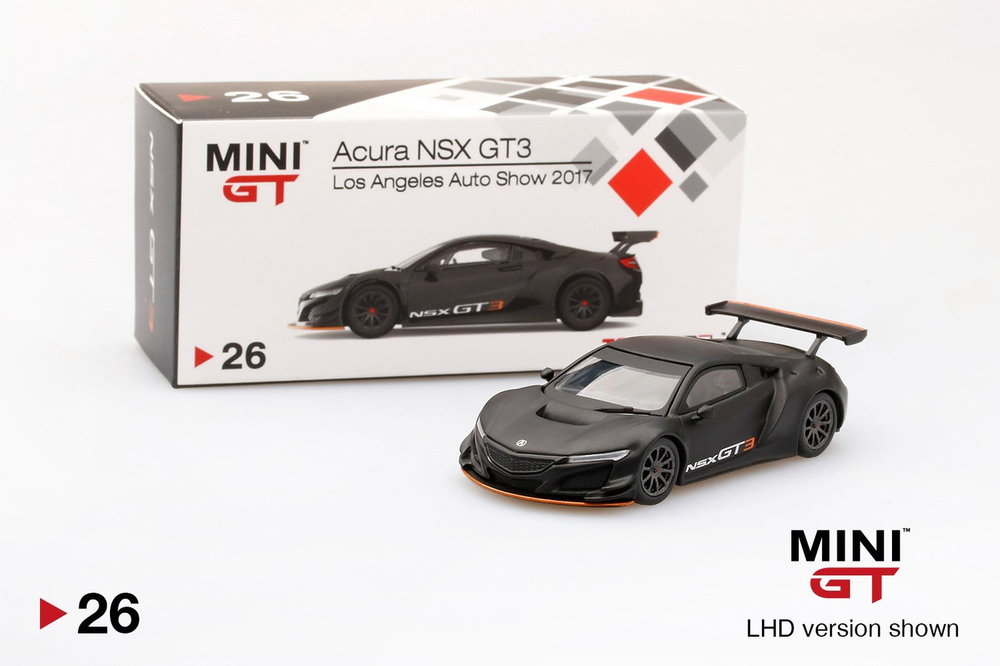 Mini GT Acura NSX GT3 Los Angeles Auto Show 2017 1/64 Diecast