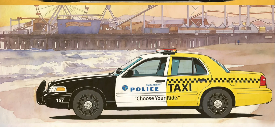 Rollin Ford Crown Victoria Taxi 1/64 Diecast Model Car Yellow Cab