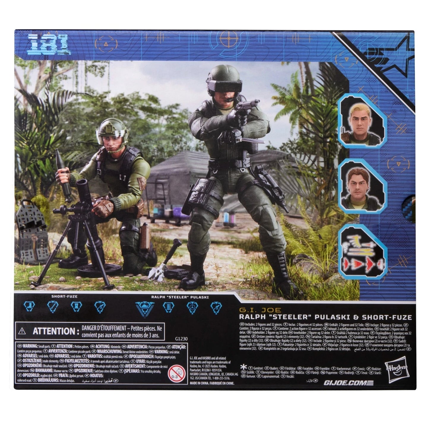 GI Joe Classified Series Steeler & Short-Fuze 2-Pack Action Figures Hasbro NEW
