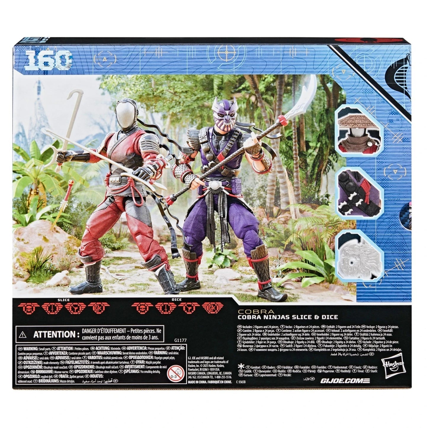 GI Joe Classified Slice & Dice Cobra Ninjas 2 Pack Hasbro NEW