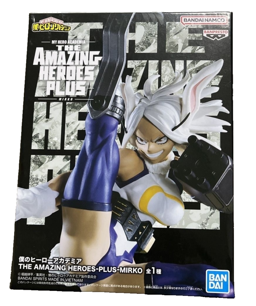 My Hero Academia Mirko Figure Bandai The Amazing Heroes Plus Authentic New