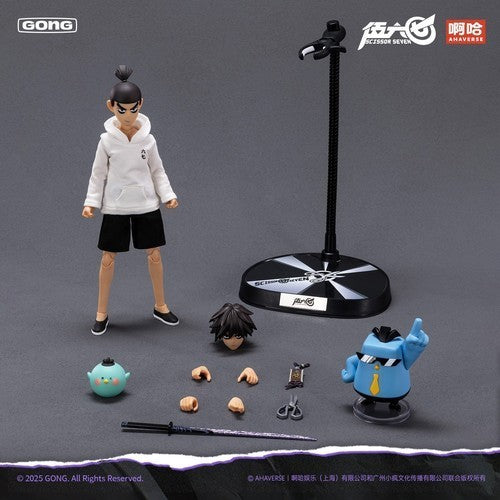 Scissor Seven Action Figure GONG Anime Figure Seven Wu Liu Qi