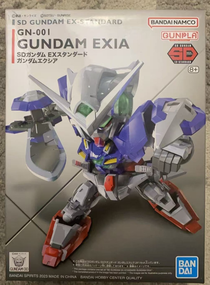 SD Gundam EX-Standard GN-001 Gundam Exia Model Kit | Bandai Namco Gunpla Authent