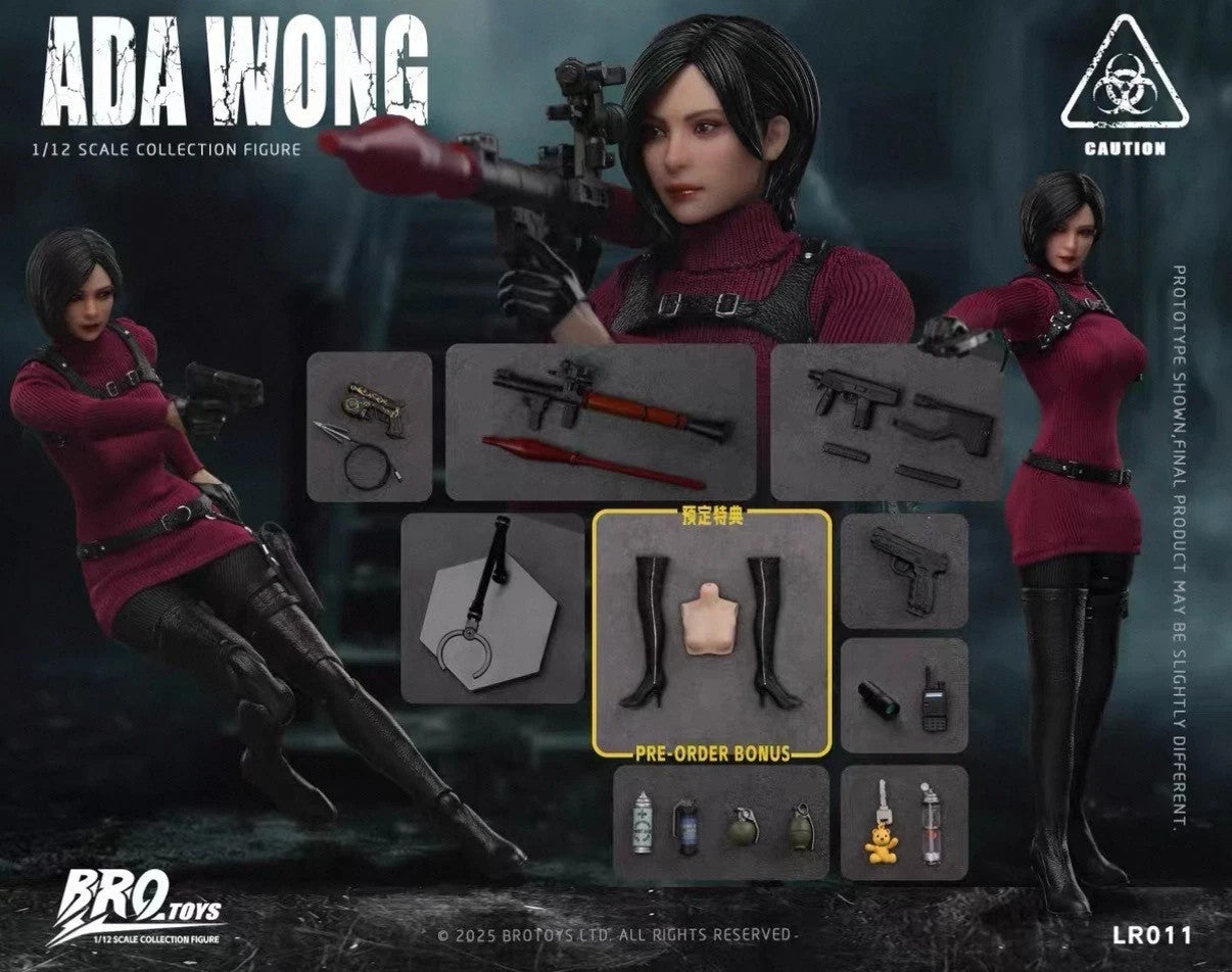 BROTOYS LR011 1/12 Miss Wong Spy Female Figure Ada Style Action Figure