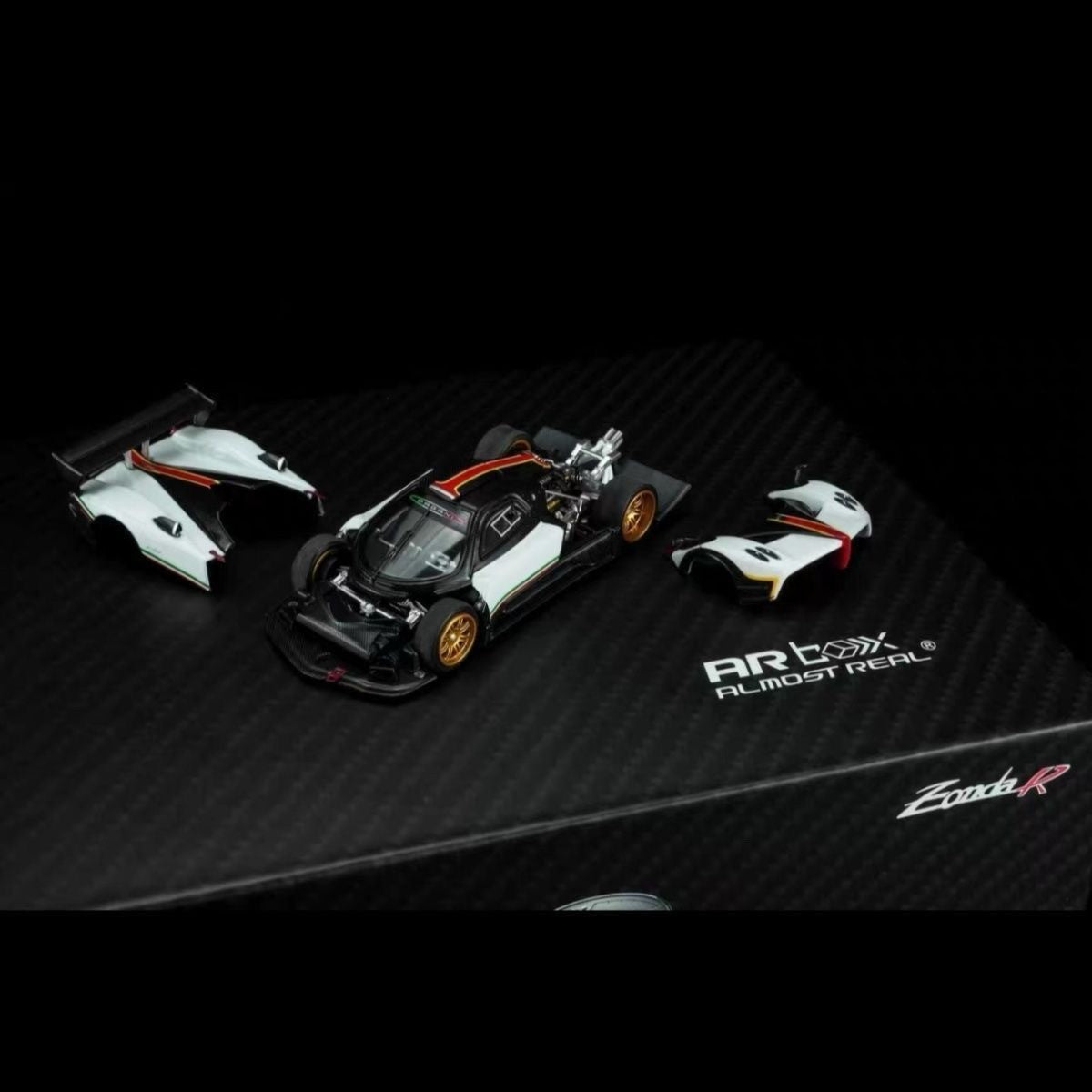 Pagani Zonda R White 1/64 Diecast Model Car AR Box