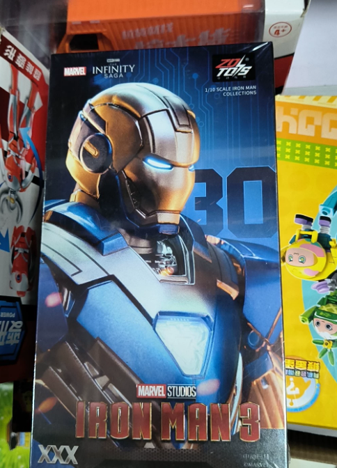 ZD Toys 1/10 Iron Man Mark 30 Blue Steel Action Figure