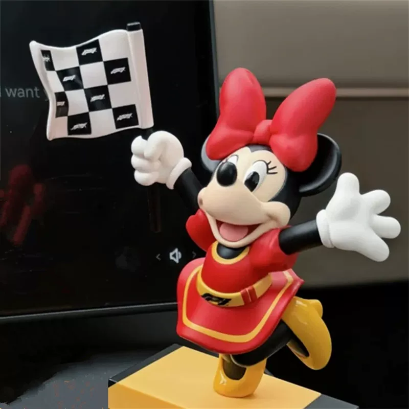 52TOYS Disney Minnie F1 Race Flag Blind Box Figure Collectible Toy