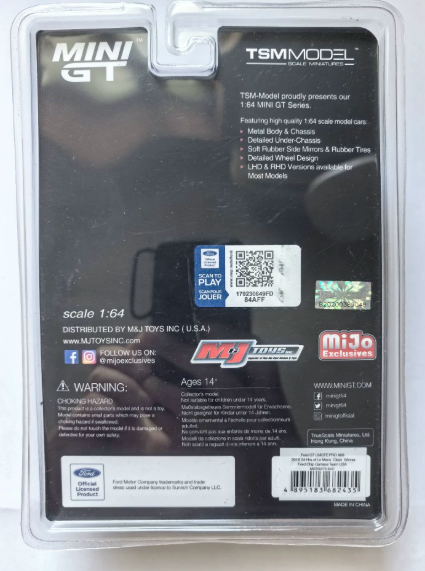 MINI GT 278 Ford GT LMGTE PRO 68 2016 24H Le Mans Chase
