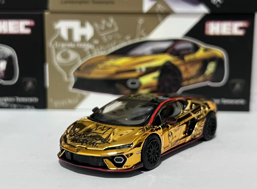 Trends Hobby 1/64 Lamborghini Temerario Basquiat Gold Edition