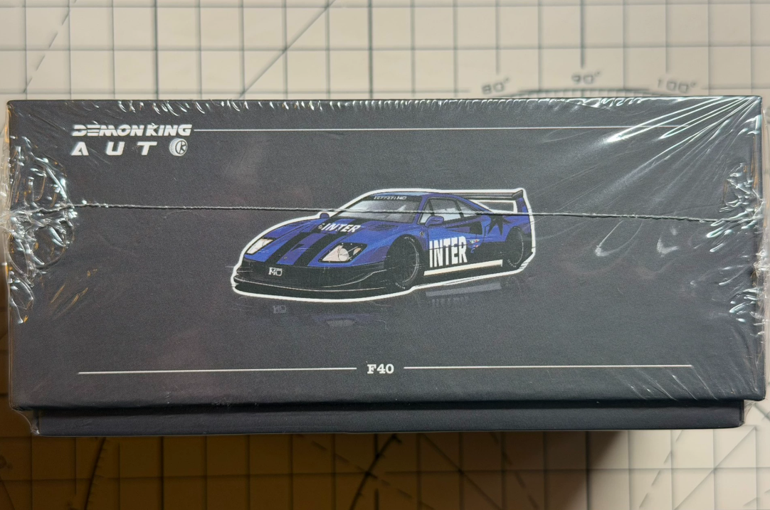 Demon King Auto 1/64 LBWK Ferrari F40 Widebody Blue Diecast