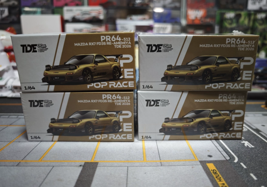 POP RACE 1/64 Mazda RX-7 FD3S RE-Amemiya TDE 2026 Limited