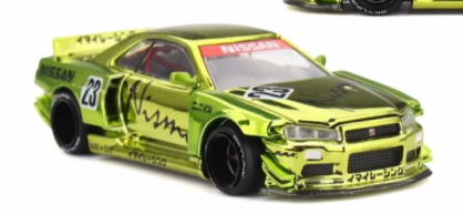 MINI GT Kaido House R34 Kaido Works LTD EDN Anti-Freeze Chrome Beijing 1/64