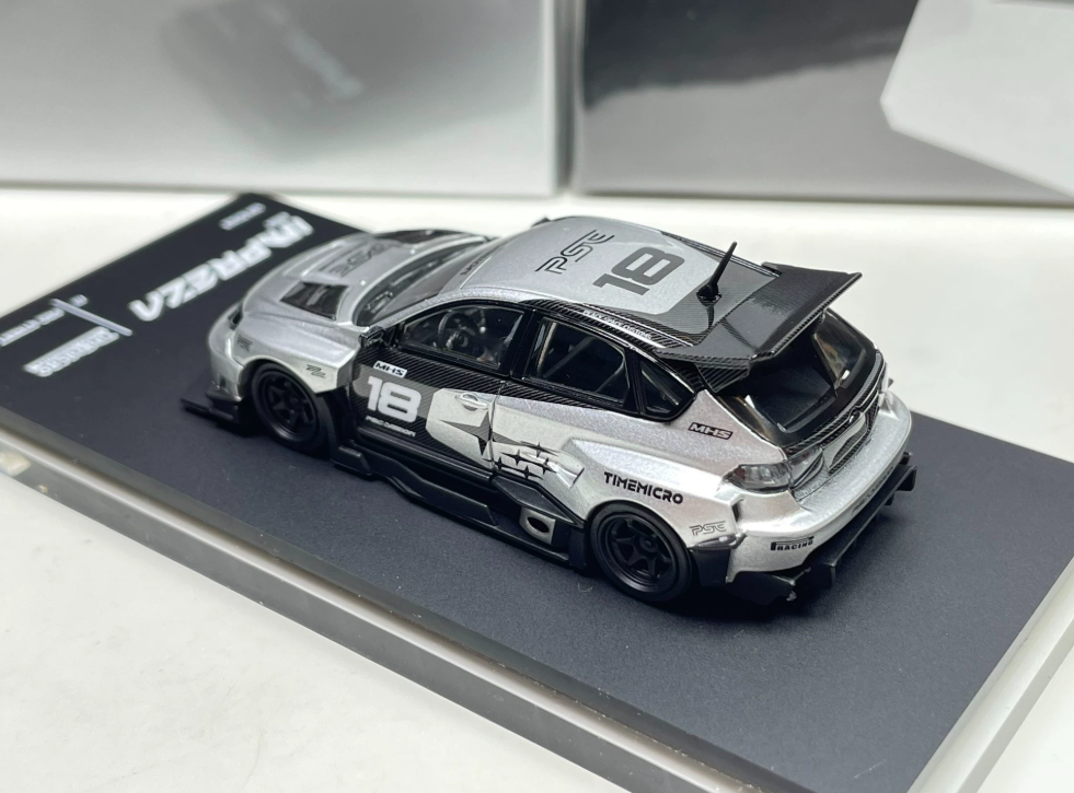 TimeMicro x PSC DESIGN 1/64 Subaru Impreza Raider Silver