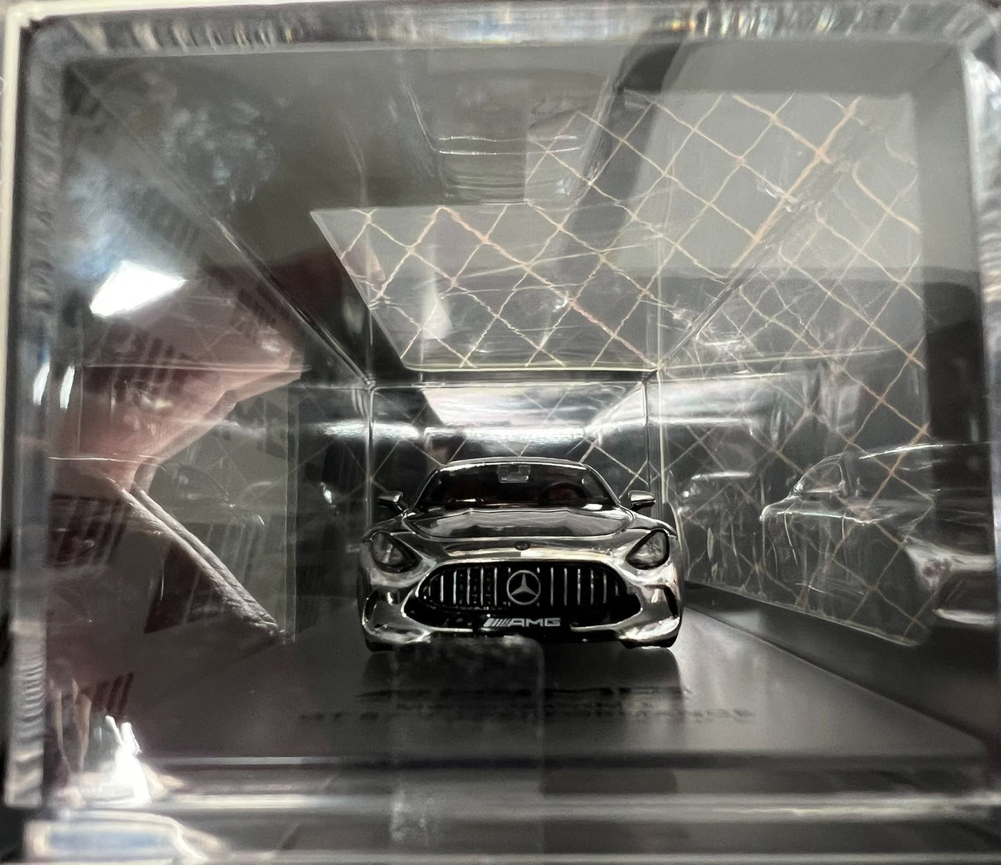 KILO Mercedes AMG GT63 Chrome Silver 1/64 Diecast Model Car Limited