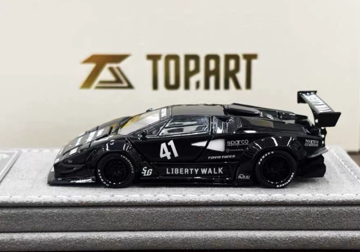 TOPART 1/64 LBWK Countach 41 Glossy Black
