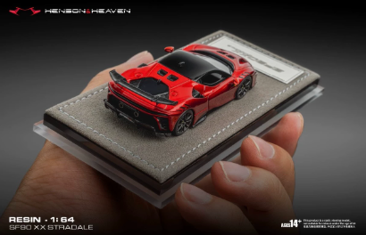HH Model 1/64 Ferrari SF90 XX Stradale Volcano Red Resin Limited 399
