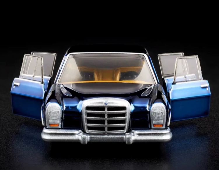 Hot Wheels RLC Mercedes-Benz 600 Blue Opening Doors Real Riders 1/64 Model