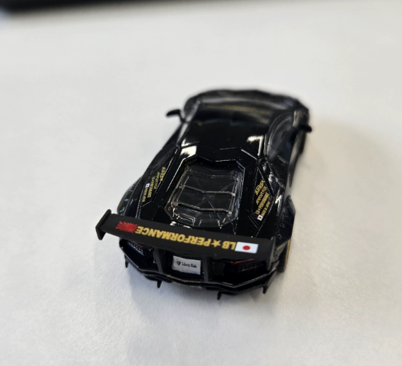 MINI GT 1087 Lamborghini Aventador LB-WORKS Black Gold Widebody 1/64