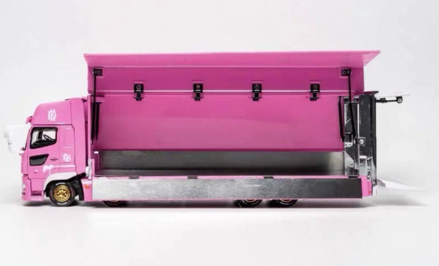GCD 1:64 LBWK Pink Container Truck Malaysia TMCS Exclusive Diecast