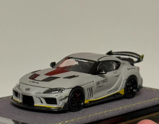 TOPART 1/64 Toyota Supra A90 DarwinPRO Grey Diecast Model