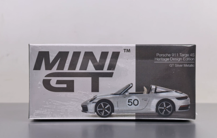 MINI GT 507 Porsche 911 Targa 4S Heritage Silver
