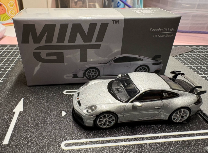 MINI GT 390 Porsche 911 GT3 GT Silver Metallic 1/64 – Ai-chan Vault
