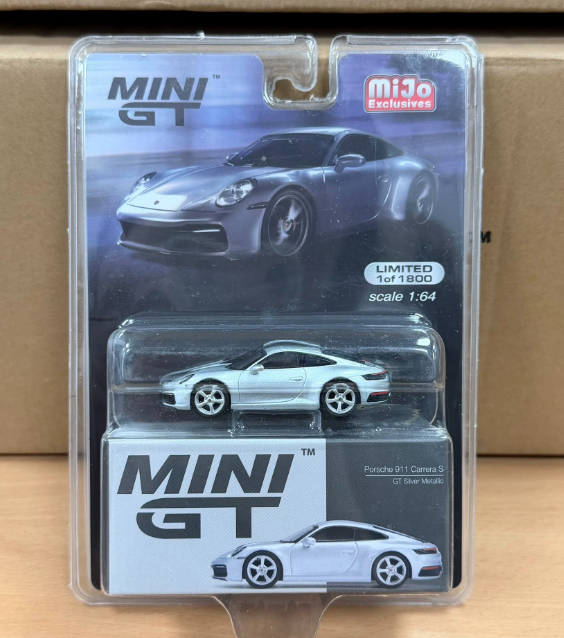 MINI GT 210 Porsche 911 Carrera S GT Silver Metallic MiJo