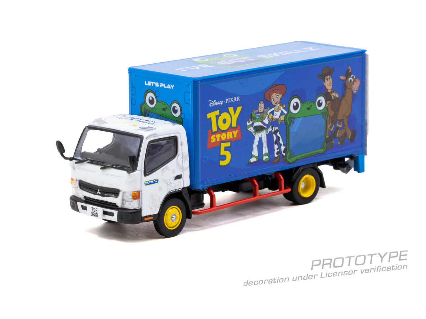 Tarmac Works 1/64 Mitsubishi Canter Box Truck Toy Story 5 Preorder