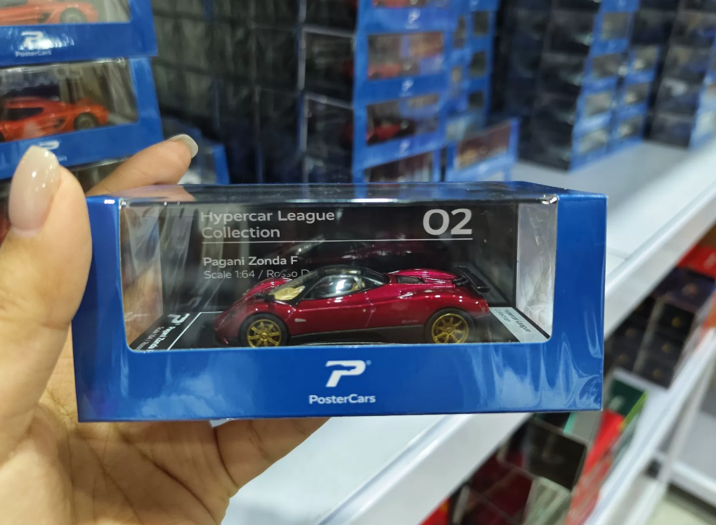 Postercars 1/64 Pagani Zonda F Red Hypercar League 02
