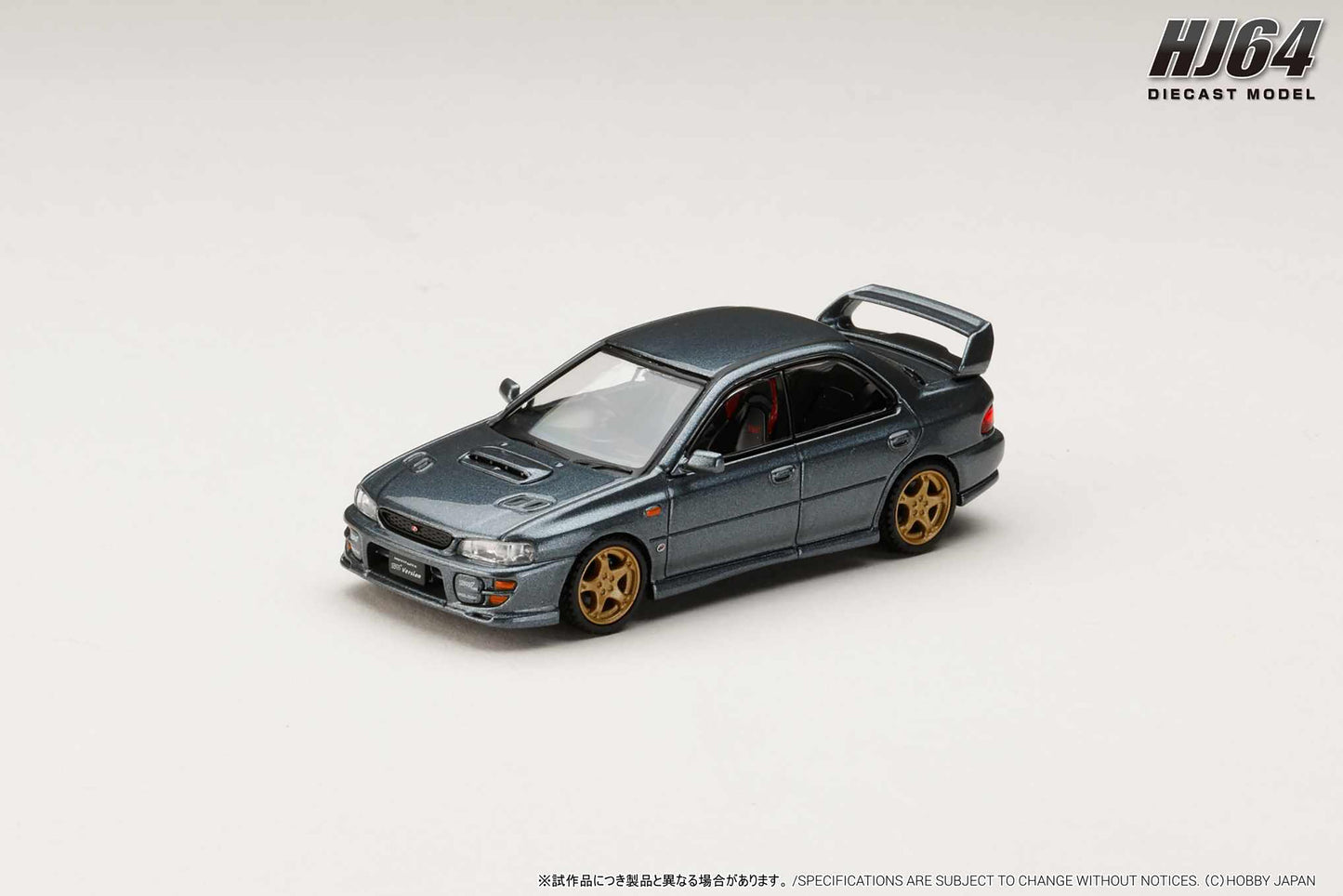 Hobby Japan 1/64 Subaru Impreza WRX STi Ver. VI 1999 Metallic Grey Preorder