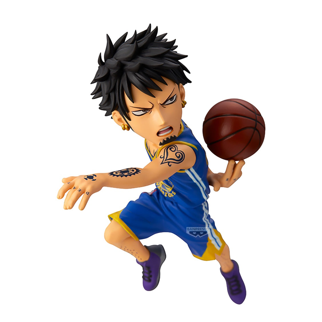 Bandai WFC Trafalgar Law One Piece x NBA Warriors Action Figure Preorder