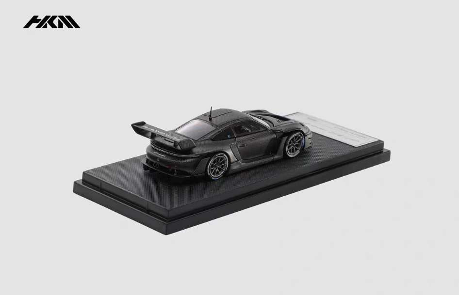 HKM 1/64 Porsche 992 GT3 Full Carbon Black