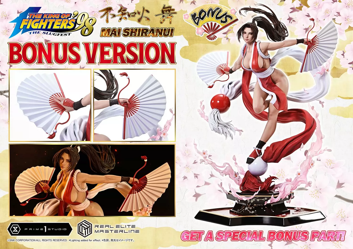 Prime 1 Studio KOF98 Mai Shiranui 1/4 Real Elite Bonus Statue Preorder
