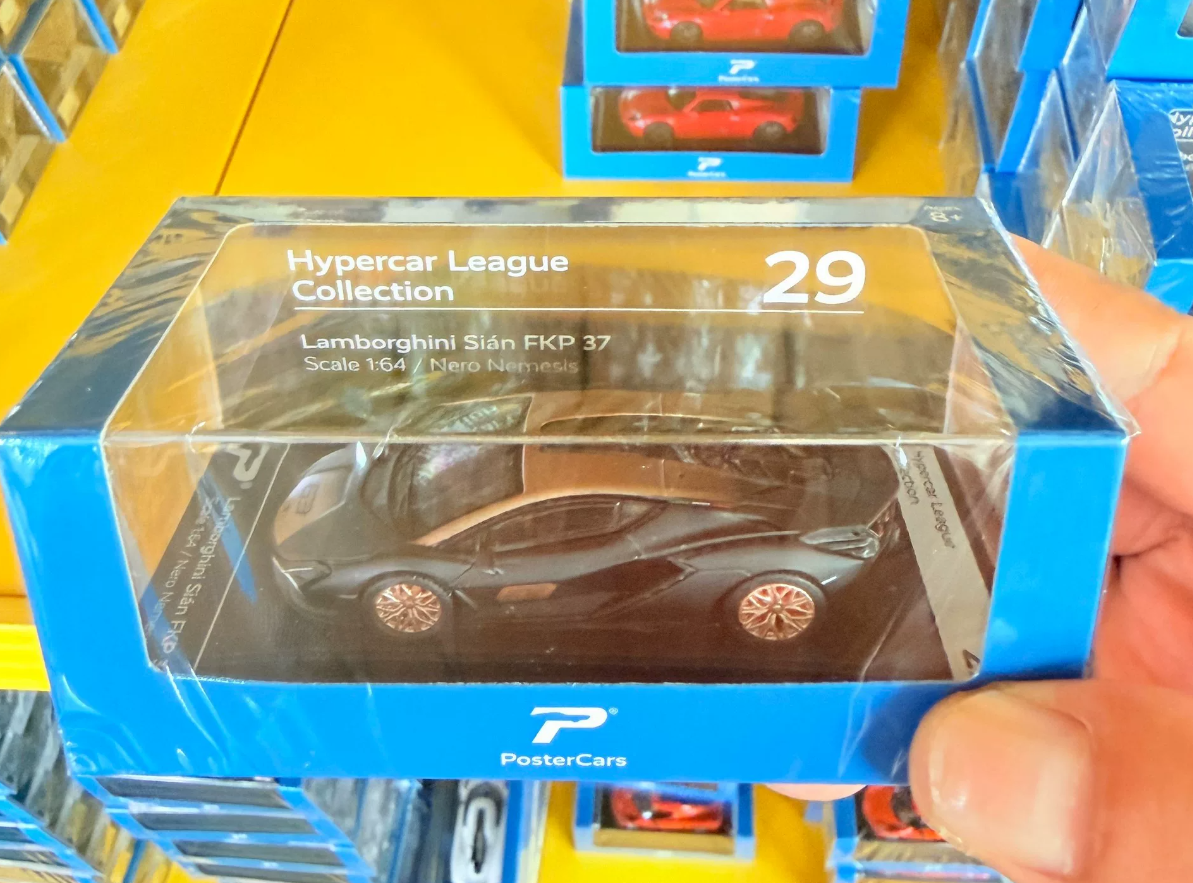 Postercars 1/64 Lamborghini Sian FKP 37 Nero Nemesis Hypercar League 29